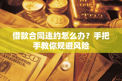 武汉借款合同违约怎么办？手把手教你规避风险