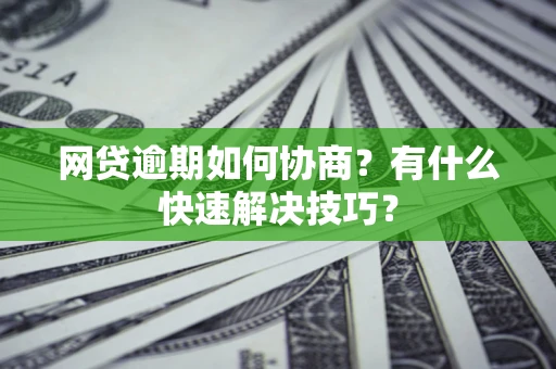 武汉网贷逾期如何协商？有什么快速解决技巧？