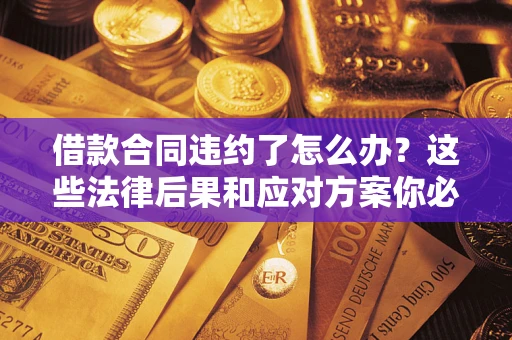 武汉借款合同违约了怎么办？这些法律后果和应对方案你必须知道
