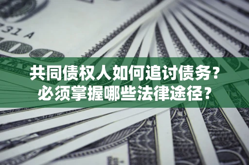 武汉共同债权人如何追讨债务？必须掌握哪些法律途径？