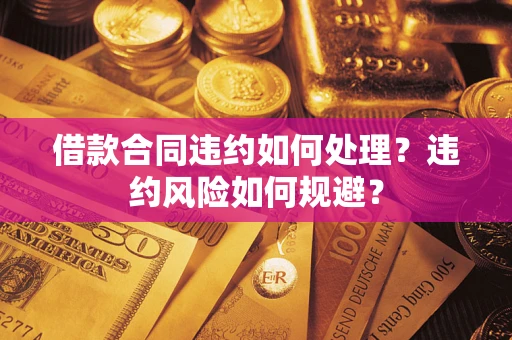 武汉借款合同违约如何处理？违约风险如何规避？