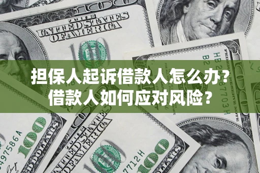 武汉担保人起诉借款人怎么办？借款人如何应对风险？
