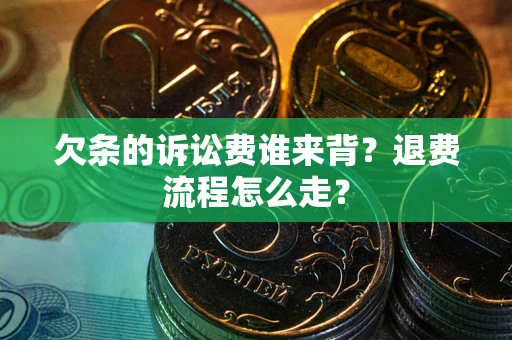 武汉欠条的诉讼费谁来背？退费流程怎么走？